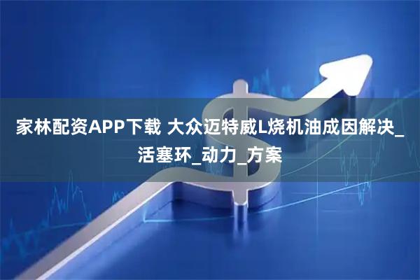 家林配资APP下载 大众迈特威L烧机油成因解决_活塞环_动力_方案